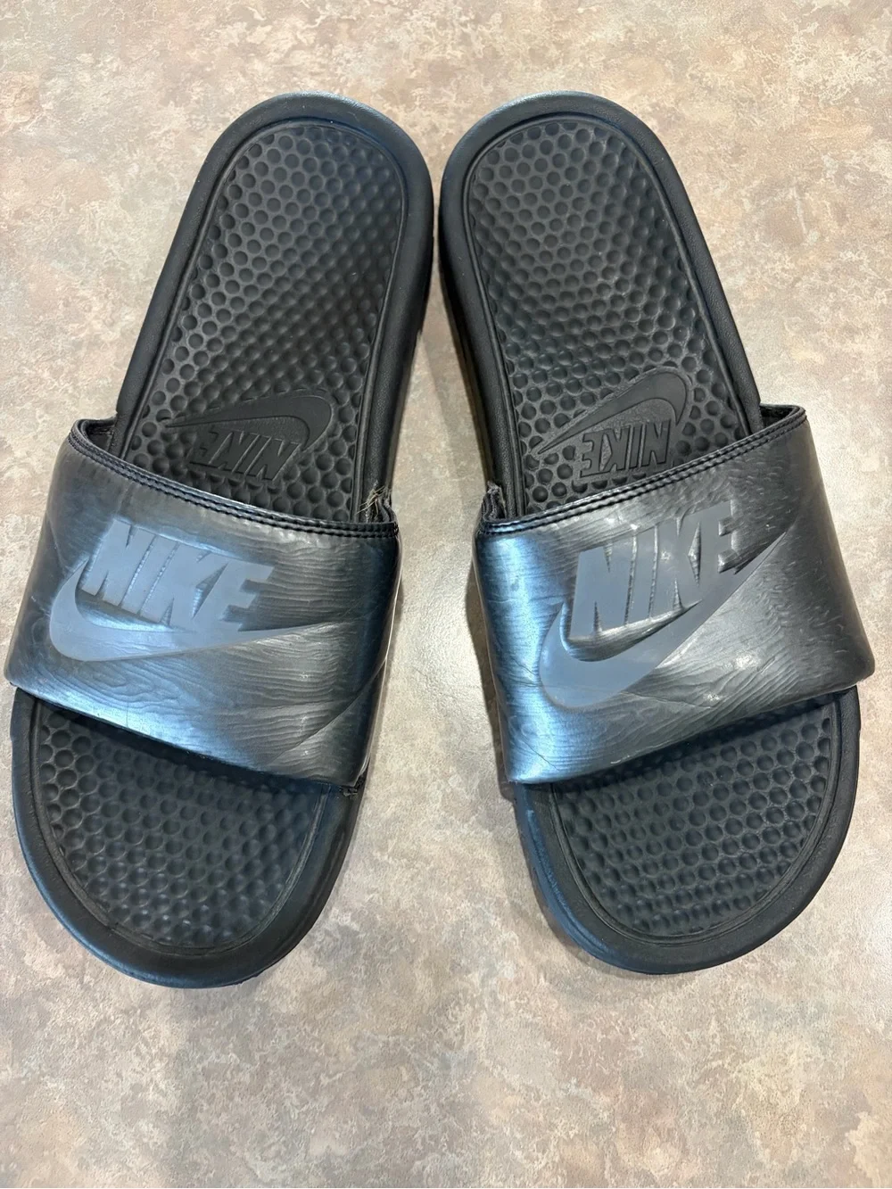 Nike Men's Black Slide Sandals - Comfortable Everyday Wear